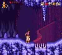 une photo d'Ã©cran de Aladdin sur Nintendo Super Nes